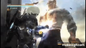 Raiden punching Armstrong 5x speed meme (Standing here i realize) on Make a GIF