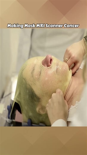 MRI Scanner special making mask 😱 #ctscanner #scan #MRI #firsttime #health #ct #fyp #emotional #technology #doctorstrange #hospital