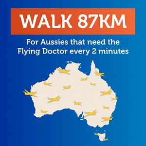 Walk 87km to keep the Flying Doctor flying ✈️ Every step you take supports the Royal Flying Doctor Service - bringing life-saving care to Australians in the most remote parts of the country. 🚶 Walk 87km in October ✈️ Help Australians get the medical care they need 👕 Get a FREE T-shirt as a thank you for fundraising Your effort means the Flying Doctor can be there when it matters most. Join the challenge now – it’s free to sign up: 👉 https://www.oceanstooutback.org.au | Royal Flying Doctor Ser