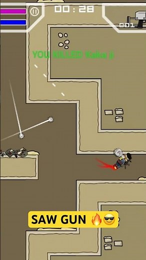 Catacombs Saw Gun Triple Kill 🔥😎 Mini Militia Doodle Army #catacombs #minimilitia #doodlearmy