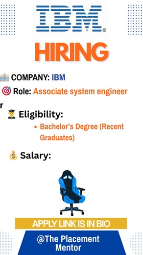 IBM Hiring Associate Software Engineer 🚀 Freshers Apply