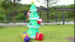 Amazon.com: Grarg 7FT Inflatable Christmas Tree with Cute Santa Claus & Snowman, Giant Christmas Inflatables LED Light Up Decoration for Xmas Indoor Outdoor Yard Garden : Patio, Lawn & Garden