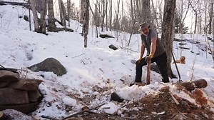 I did not expect the pond to fill to capacity in one season, but it did and I had to cut an overflow channel out of the lower end and install a culvert to handle flooding next spring or during heavy rainstorms. I explain why I'm soaking deer hides in wood ashes and Cali, my golden retriever, and I paddle an icy river with our friend Nate. Check out my YouTube channels for more content like this: My Self Reliance https://www.youtube.com/channel/UCIMXKin1fXXCeq2UJePJEog Shawn James https://www.you
