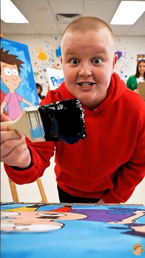 Capybara Gets Blamed After Max Ruins the Painting! 😳🎨 #capywonders