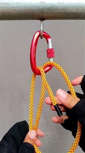 Fast Hook Secure Way! #bowlineknot #ropeskills #survivalskills #knot #rope