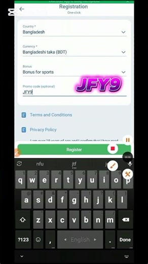 How to Registration 1xbet/1xbet promo code/JFY9 1xbet kivabe khulbo