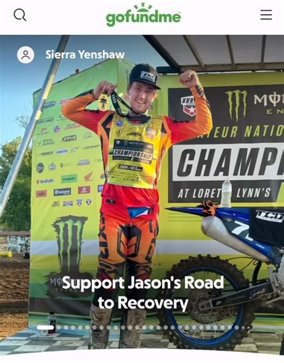 On July 13th, Jason was involved in a devastating dirtbike accident that left him with life-altering injuries. He sustained severe fractures to his T7 and T8 vertebrae and was immediately life-flighted to the University of Michigan Hospital, where neurosurgeons performed emergency surgery in an attempt to repair the damage to his spine. His friends and family have set up this GoFundMe. Please visit it and help if you can. We here @wheelsinmotionnonprofit continue to pray for Jason and his recove