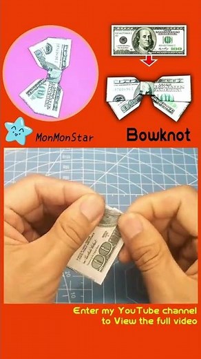 Origami Dollar Bowknot | Origami Money Bowknot | Origami Money Bow Tie