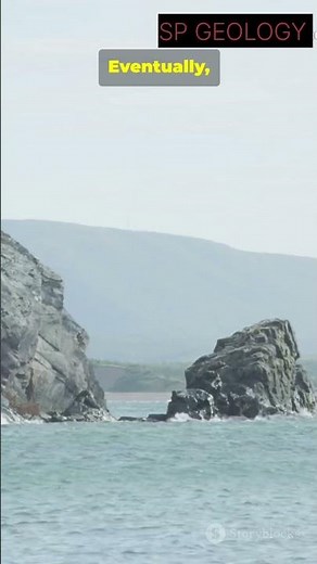 Headland Geomorphic Features 🌊 | Cave → Arch → Stack → Stump #Headland#CoastalGeomorphology