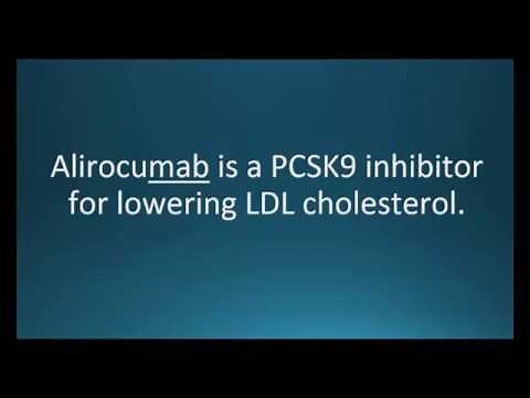 How to pronounce alirocumab (Praluent) (Memorizing Pharmacology Video Flashcard)