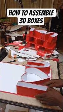 How to assemble 3d boxes #diycrafts #packagingideas #giftideas