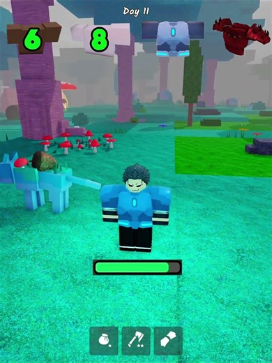 Mushroom Wolf🍄 Vs All Armors😂 | 99 Nights In The Forest🍄