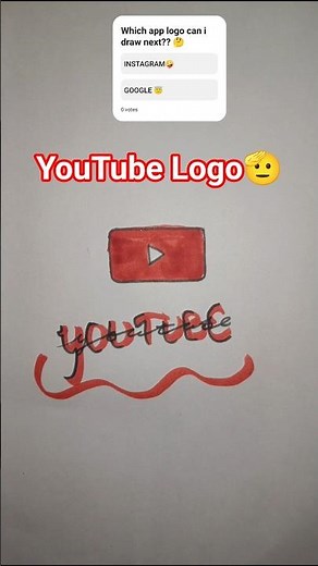 How to draw youtube logo #easy #youtube #anime #demonslayer #
