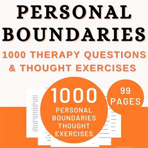 Personal Boundaries | Boundary Setting Therapy Relationship Worksheet | Codependency Communicating Social Skills Interpersonal Limit Journal - Etsy