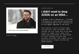 Image and text - HTML Template by Nicepage