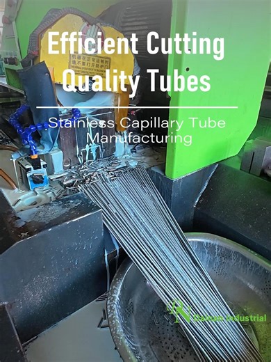 Efficient Cutting, Quality Tubes#MedicalDeviceTubes #StainlessSteelCapillaryTubes