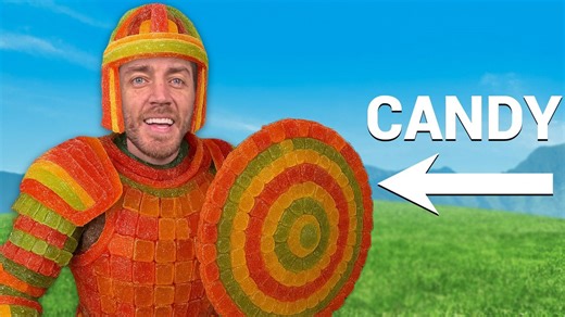 Design an edible candy armory entirely from scratch