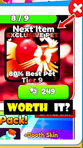 Buying Chocolate Heart Limited Secret in Tap Simulator #roblox #tapsimulator #shorts