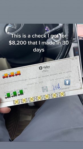 ‼️BOX TRUCK MONEY ‼️ this check is from one of my contacts I am net 30 with , that means the company pay me every 30 days for the runs I do if you want to start a trucking business or dispatch company click the link in my bio. www.boxtruckmoney.net
