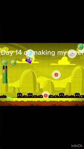 Day 2 of decorating my geometry dash level