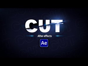 How to create AMAZING CUT and SLICE Text Animation in After Effects