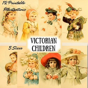 Victorian Children Clipart: Maud Humphrey Prints, Junk Journal Ephemera (digital Download) - Etsy
