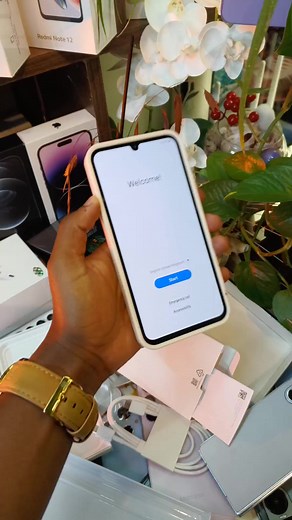 Samsung Galaxy A34 5G 6 128GB Ksh 40,000 Specifications and Features RAM: 6GB, 8GB Internal Storage: 128GB Battery: 5,000 mAh with 25W charging Main camera: 48 MP 8 MP 5 MP Front camera: 13 MP Display: 6.6 inch, AMOLED, 120Hz Processor: MediaTek Dimensity 1080 Connectivity: Dual sim, 3G, 4G, 5G Colors: Lime, Graphite, Violet, Silver OS: Android 13, One UI 5.1 ® Reserve Paybill:247247 Ac no : 340495 ©The Galaxy A34 5G has a 6.6 inches, 120Hz Super AMOLED display with a 1080 x 2340 resolution. The
