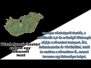 Hungary EAS SCENARIO Mock Televisions (Earthquake Warning)