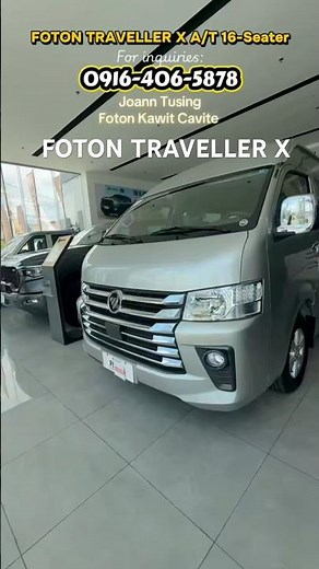 2026 Foton Traveller X A/T 16-Seater - Foton Van