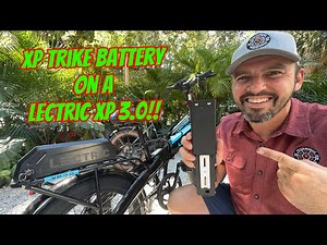 Lectric Factory XP Trike Battery on XP 3.0 e-Bike - (XP Trike, XPremium, XPedition) 14Ah + 14Ah LR
