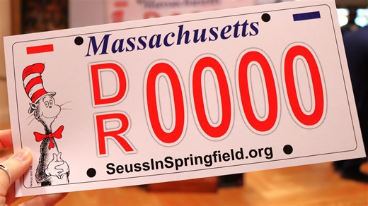 New Massachusetts license plate featuring 'Cat in the Hat' honors Springfield native Dr. Seuss