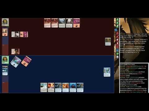 mage-bench Legacy: DSV3 Contra (Painter) vs Opus Detect (Jeskai Control)