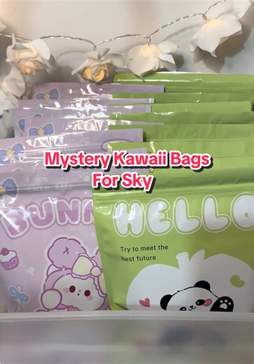 5 Mystery Kawaii Bags Lucky Colour: Green💚 For @Sky_nyrs 💕💕💕💕💕 Thank you so much for your second order🥰 Part 2 is coming soon💕💕💕 #smallbusiness #mysterybag #asmr #stationery #mysteryscoop