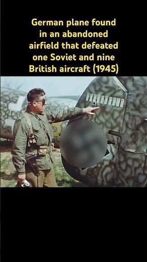 German plane found in an abandoned airfield that defeated 10 Allied planes in World War II #shorts
