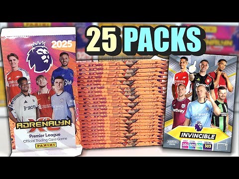 INVINCIBLE HUNT! Opening 25 Packs of ADRENALYN XL 2024/2025 Premier League Collection | Half a Box