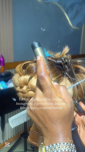 Adding Curls to Layered Pixie Cut Wig Tutorial