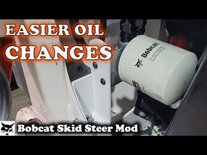 Custom Bobcat Oil Filter Relocation Kit Build & Install - No More Messy Filter Access!