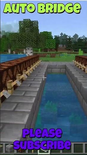 how to make a auto bridge in minecraft