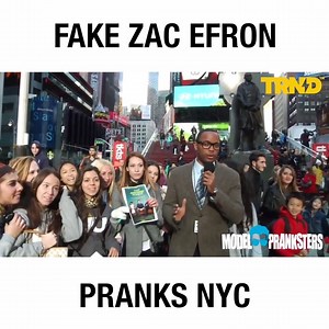 FAKE ZAC EFRON PRANKS NYC 😱😂 With Coby Persin | Viralized