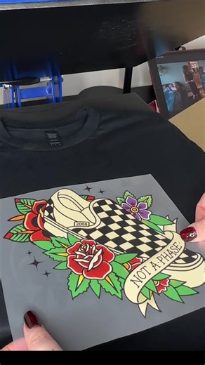 I love this T-shirt so much! It has a singular van! #vans #notaphase #emo