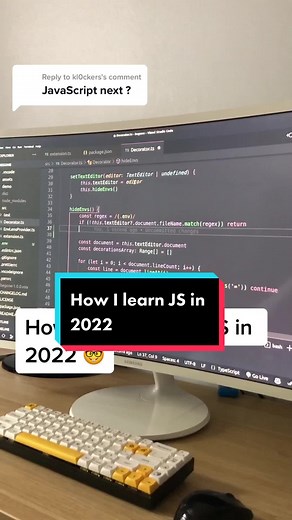 Replying to @kl0ckers How I learn JS in 2022 🤓 #javascript #htmlcss #frontend #frontenddeveloper #fyp #techtok #devtok #developer #coding #code #selftaught #codinghumor #codingtips #webdeveloper