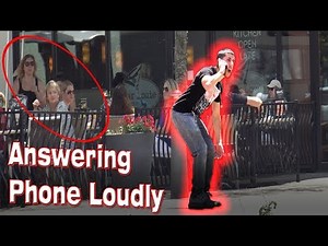 Answering Phone Loudly Prank 2