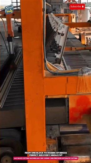 AAC Block Cutting Machine 600×200×100mm ±1mm Precision Automatic Cutting for Lightweight Concrete