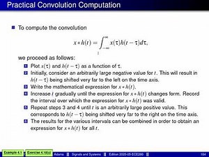 ECE 260 --- CT LTI Systems --- Convolution