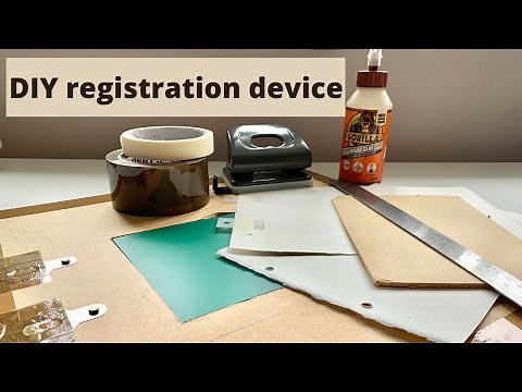 DIY registration device for printmaking - Ep. 5 Quick Guide Series