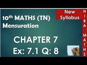 10th maths chapter 7 exercise 7.1 question 8 tn samacheer hiba maths