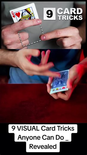 9 VISUAL Card Tricks Anyone Can Do _ Revealed #magictrick #magic #fypp #foryou
