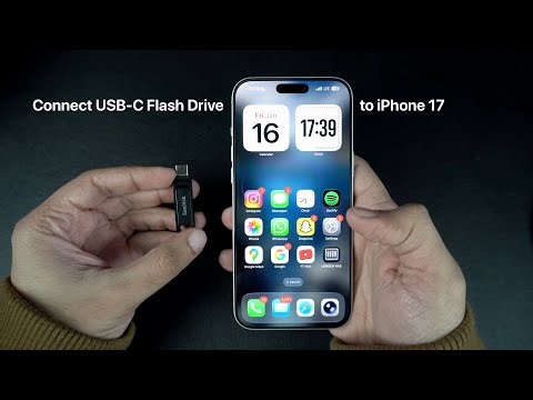 How to Connect A USB-C Flash Drive to iPhone 17