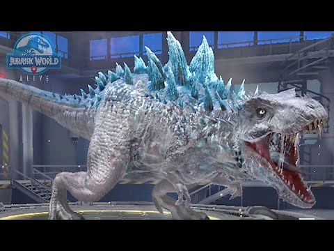 GODZILLA DE HIELO! MORTEM REX EMPERADOR y la lucha contra el Giganotosaurus Jurassic World Alive