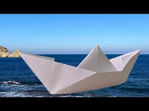 How to make a paper Boat that floats forever I Origami Boat